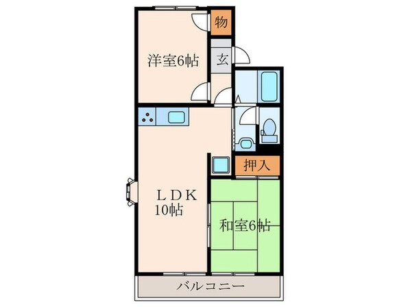 ヴァンベールBの物件間取画像